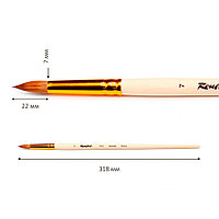 1112 Roubloff Кисть колонок круглая длинная ручка № 7.