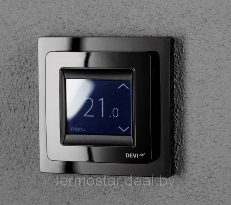 Программируемый терморегулятор Devireg Touch, 4 цвета Черный - фото 3 - id-p152223395