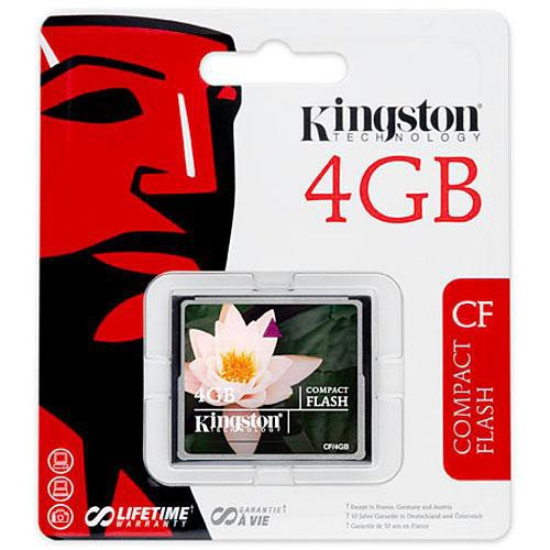 Карта памяти Compact Flash Kingston 4Gb - фото 2 - id-p13594808