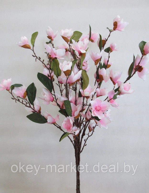 Дерево искусственное декоративное Магнолия розовая 100см - фото 3 - id-p152238608