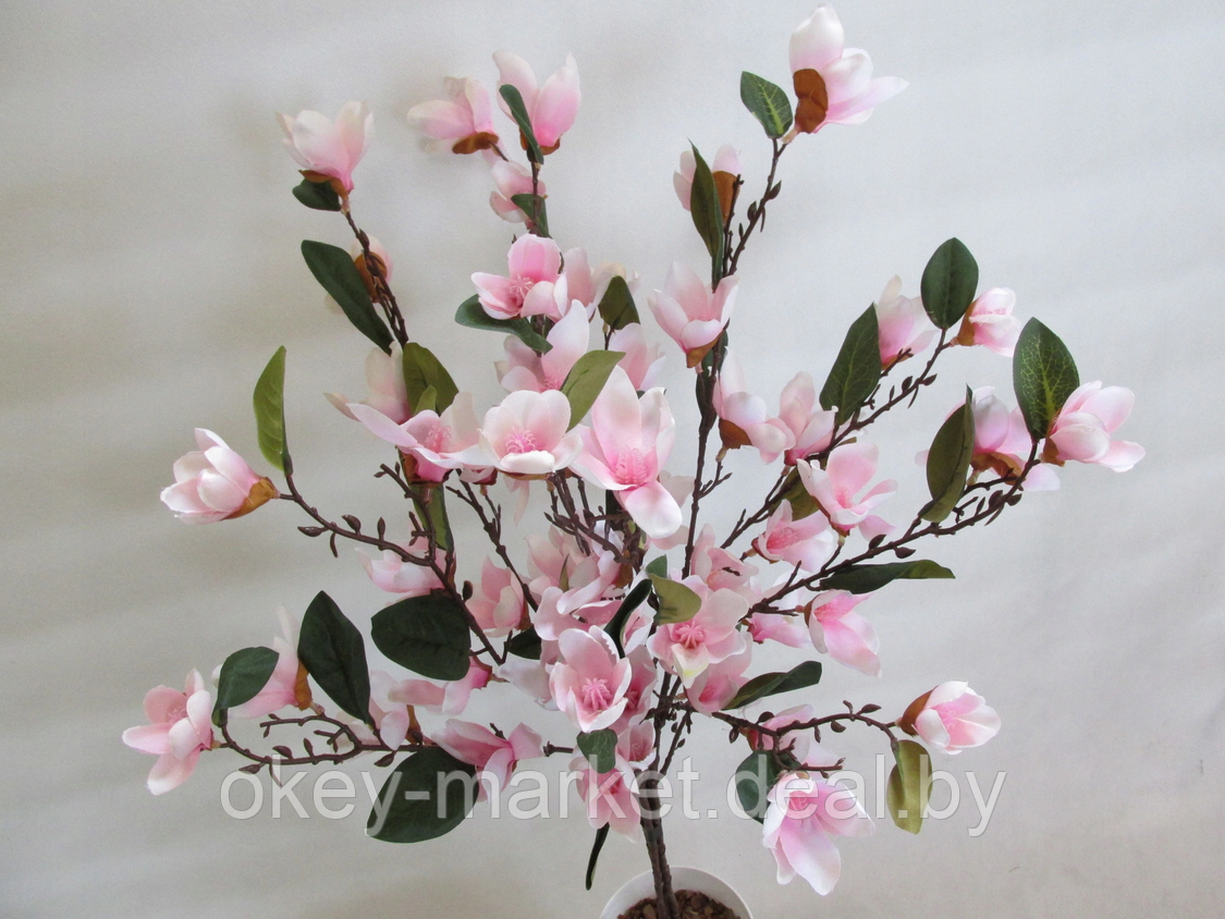Дерево искусственное декоративное Магнолия розовая 100см - фото 4 - id-p152238608