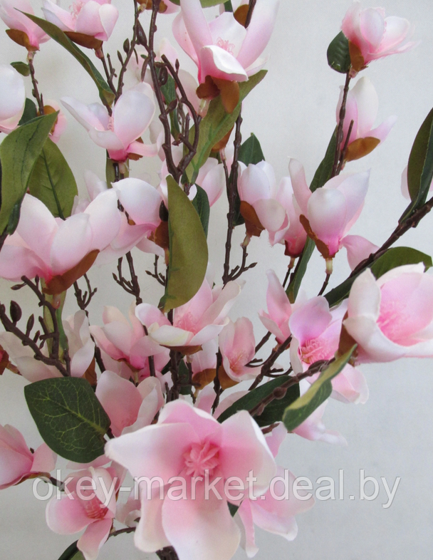 Дерево искусственное декоративное Магнолия розовая 100см - фото 6 - id-p152238608
