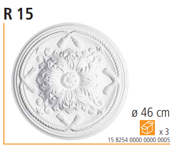 Розета потолочная VIDELLA R15 ø46см