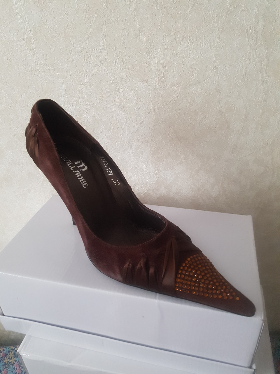 Туфли коричневые замшевые - фото 1 - id-p152256959