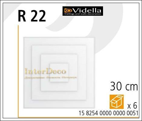 Розета потолочная VIDELLA R22 30*30см