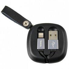 USB дата-кабель HOCO U33 Retractable Lightning charging 0.9m - фото 2 - id-p152261449