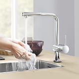 Сенсорный смеситель для кухонной мойки с выдвижным изливом Grohe Minta Touch 31360001, фото 2