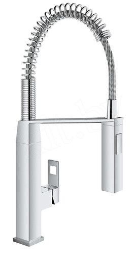 Смеситель для кухонной мойки с выдвижным изливом Grohe Eurocube 31395000 - фото 1 - id-p152266020