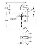 Смеситель для раковины Grohe Eurostyle 23715003, фото 2