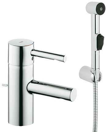 Смеситель для раковины с гигиеническим набором Grohe Essence Hygienica 32535000