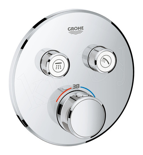 Термостатический смеситель скрытого монтажа для ванны Grohe Grohtherm SmartControl 29119000