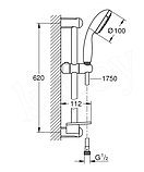 Набор смесителей с душевым гарнитуром Grohe Eurostyle 124416, фото 4