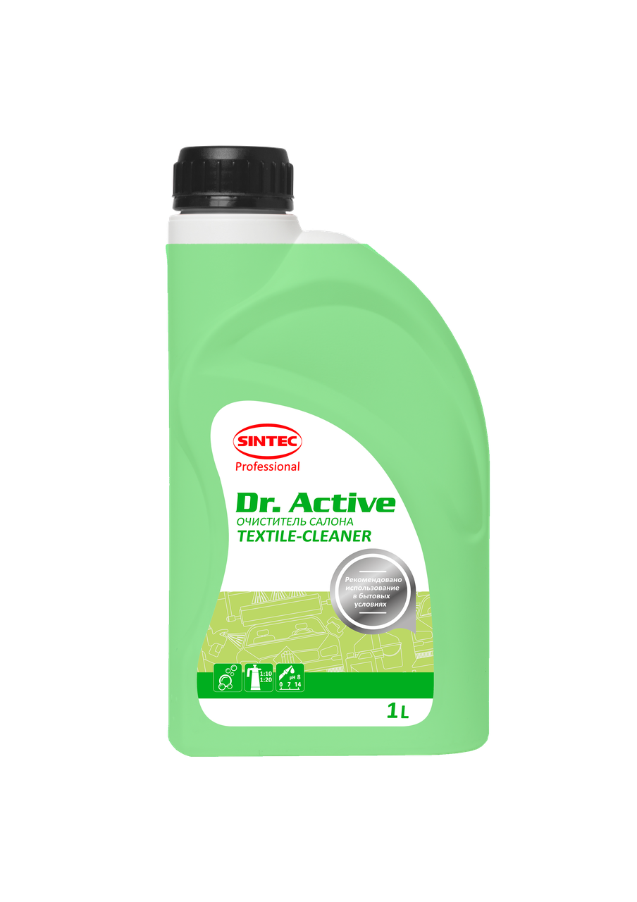Очиститель салона.Концентрат. Sintec Dr. Active «Textile-cleaner» 1 л.