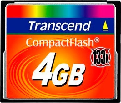 Карта памяти Compact Flash Transcend 133x 4Gb - фото 1 - id-p13618089