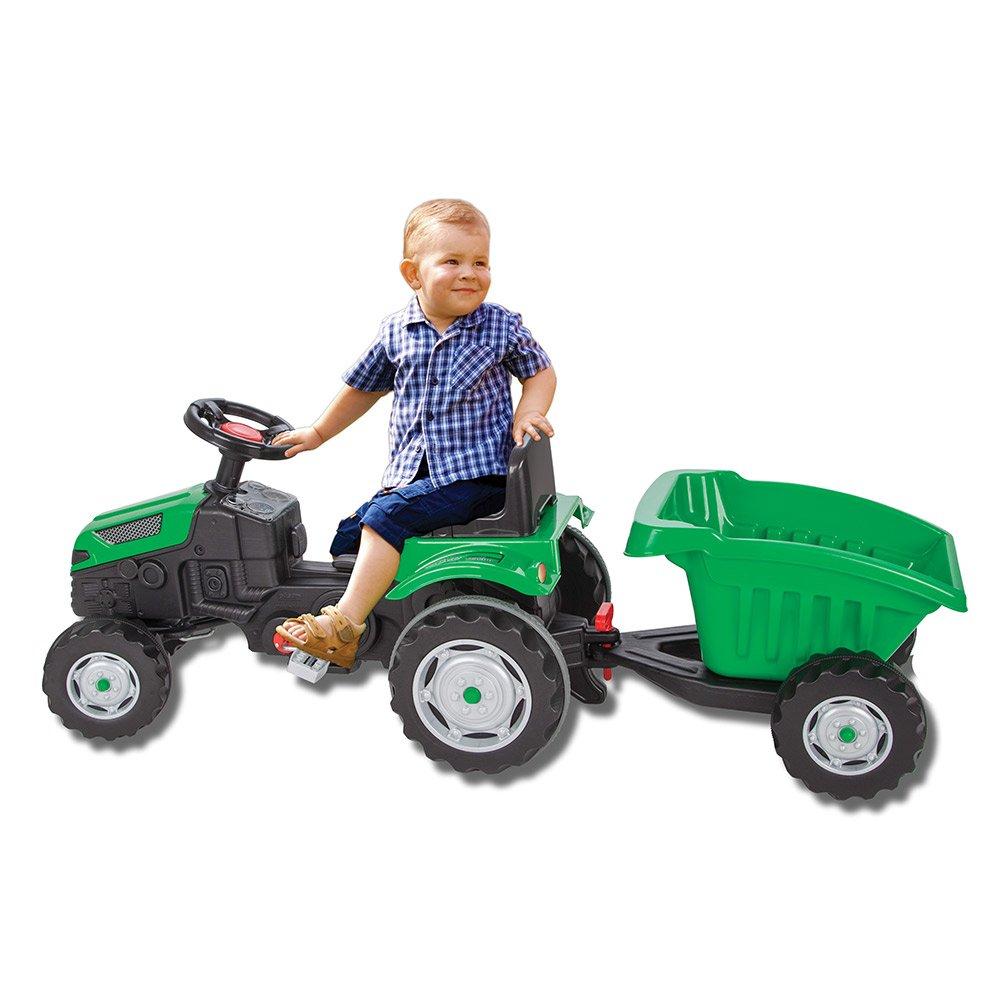 Педальная машина Pilsan Tractor трактор с прицепом Green/Зеленый (3-8 лет) 07316 - фото 1 - id-p152319360