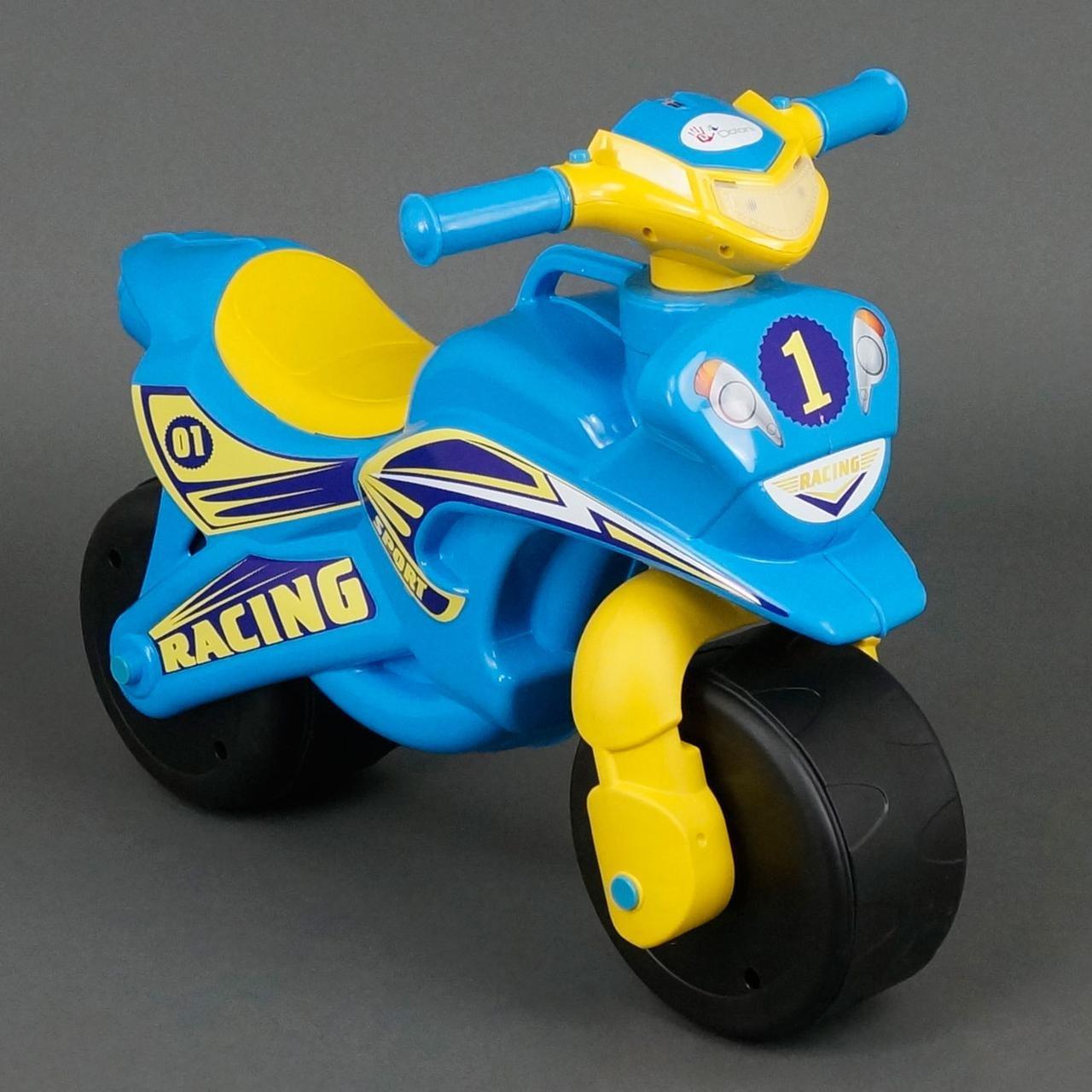 Беговел мотоцикл для детей Doloni Мотобайк Sport голубой 0139 - фото 1 - id-p152319363