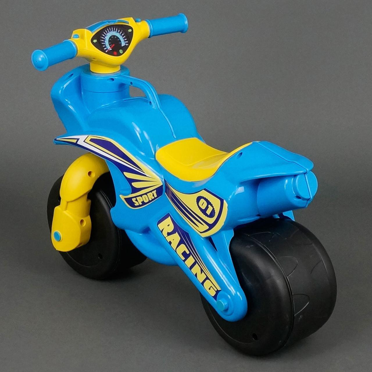 Беговел мотоцикл для детей Doloni Мотобайк Sport голубой 0139 - фото 6 - id-p152319363