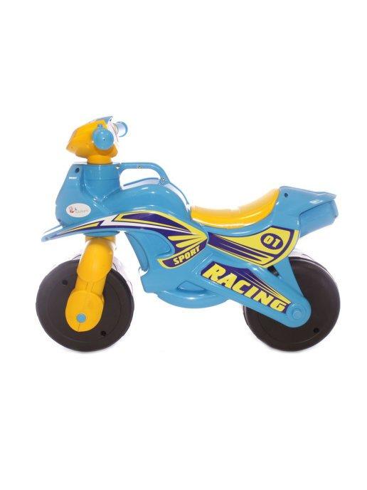Беговел мотоцикл для детей Doloni Мотобайк Sport голубой 0139 - фото 7 - id-p152319363