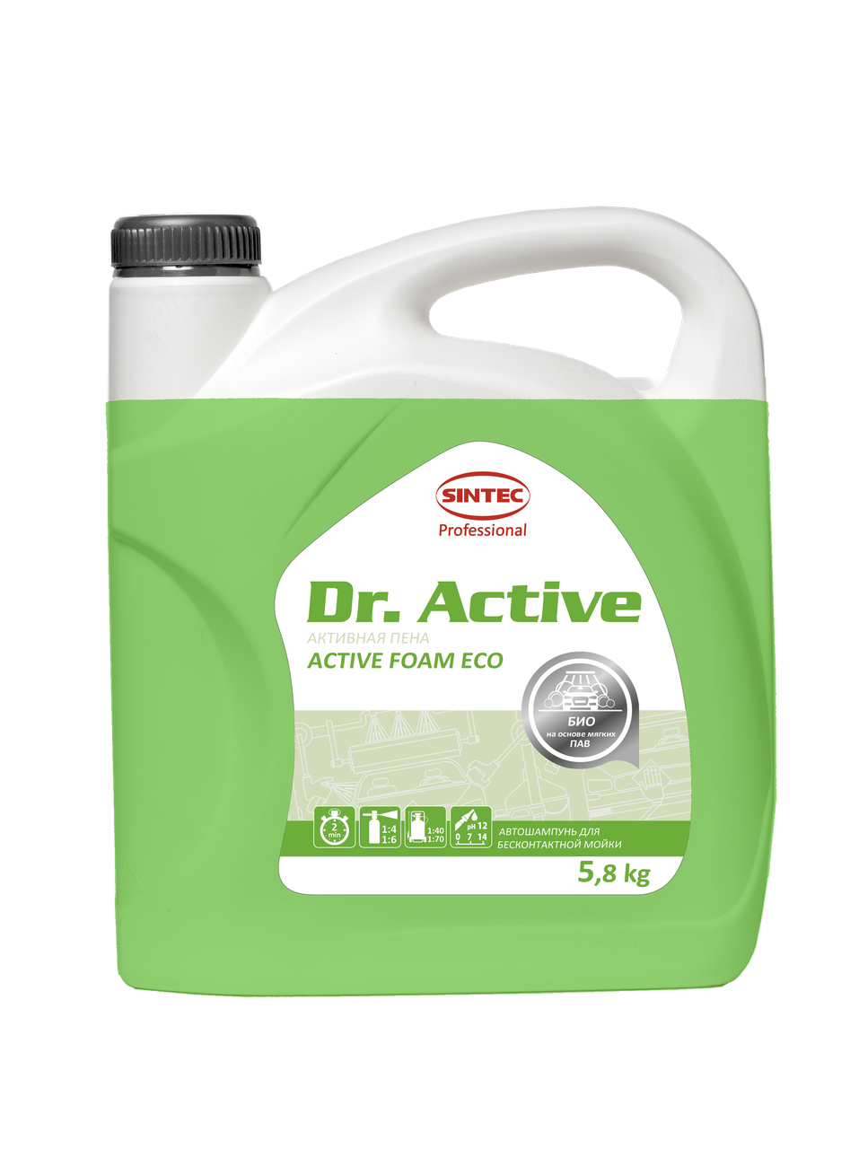 Активная пена, для бесконтактной мойки, Sintec Dr. Active «Active Foam Eco» 5,8кг