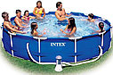 Каркасный бассейн Intex 56996 / 28212 366 х 76 см c фильтр насосом Metal Frame Pool Set, фото 3