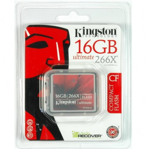 Карта памяти Compact Flash Kingston Ultimate 266x 16Gb - фото 3 - id-p13633389