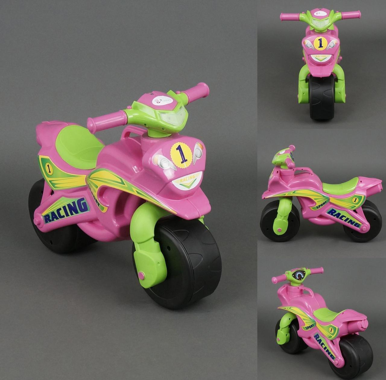 Беговел мотоцикл для детей Doloni Мотобайк Sport розовый 0139 - фото 3 - id-p152438291