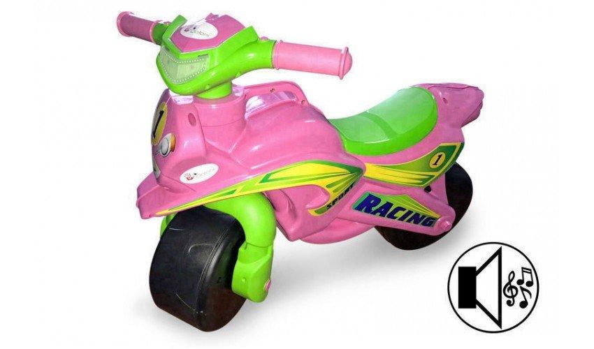 Беговел мотоцикл для детей Doloni Мотобайк Sport розовый 0139 - фото 4 - id-p152438291