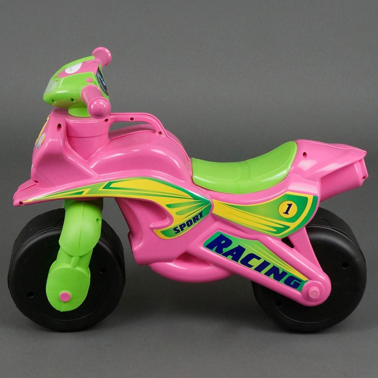 Беговел мотоцикл для детей Doloni Мотобайк Sport розовый 0139 - фото 6 - id-p152438291