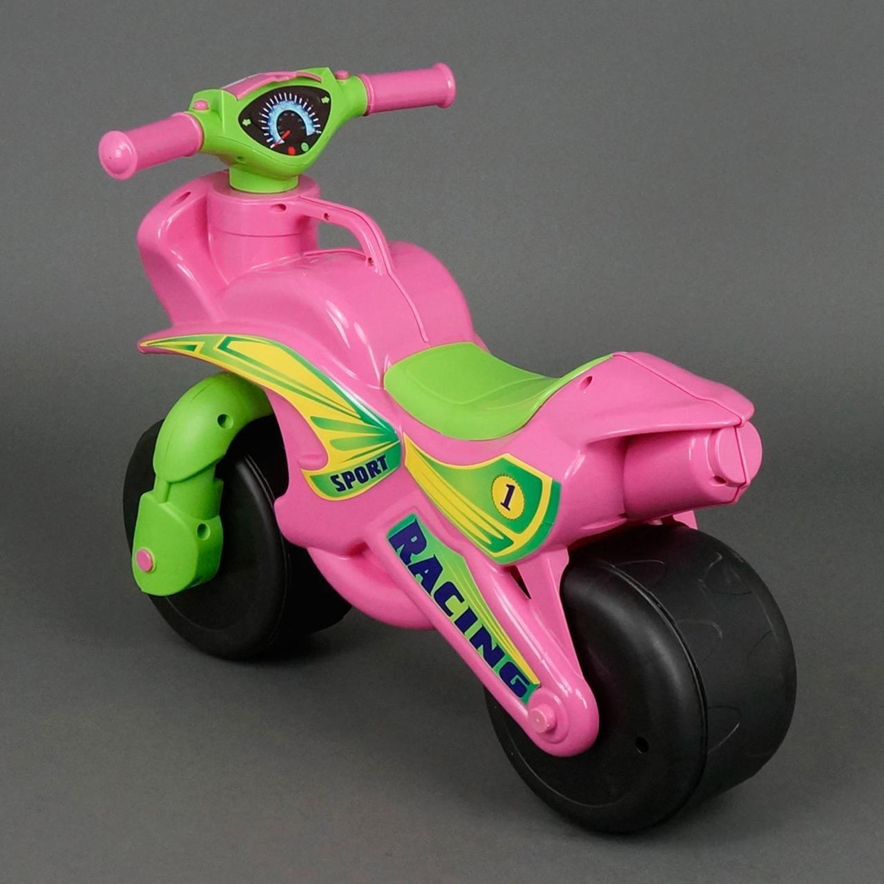Беговел мотоцикл для детей Doloni Мотобайк Sport розовый 0139 - фото 7 - id-p152438291