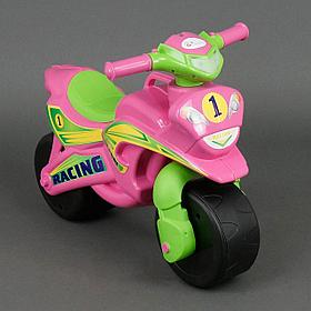 Беговел мотоцикл для детей Doloni Мотобайк Sport розовый 0139