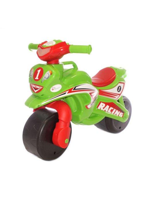Беговел мотоцикл для детей Doloni Мотобайк Sport салатовый-красный 0139 - фото 8 - id-p152438292