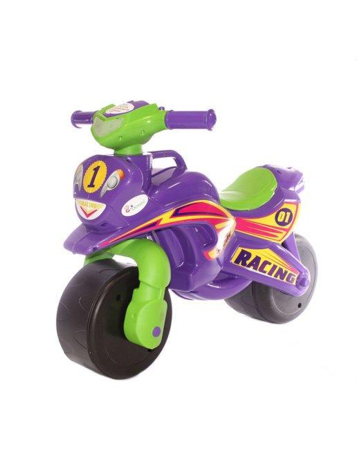 Беговел мотоцикл для детей Doloni Мотобайк Sport фиолетовый 0139 - фото 7 - id-p152438293