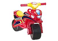 Беговел мотоцикл  для детей Doloni Мотобайк Полиция  красный-жёлтый 0139, фото 2