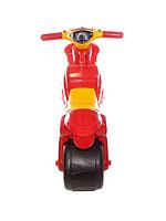Беговел мотоцикл  для детей Doloni Мотобайк Полиция  красный-жёлтый 0139, фото 3