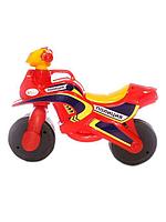Беговел мотоцикл  для детей Doloni Мотобайк Полиция  красный-жёлтый 0139, фото 5