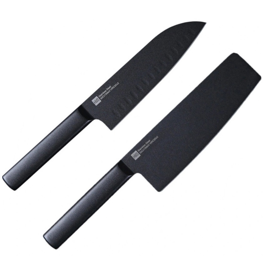 Подарочный поварской набор кухонных ножей Xiaomi Huo Hou Heat Knife Set 2шт керамические для мяса - фото 1 - id-p102325520