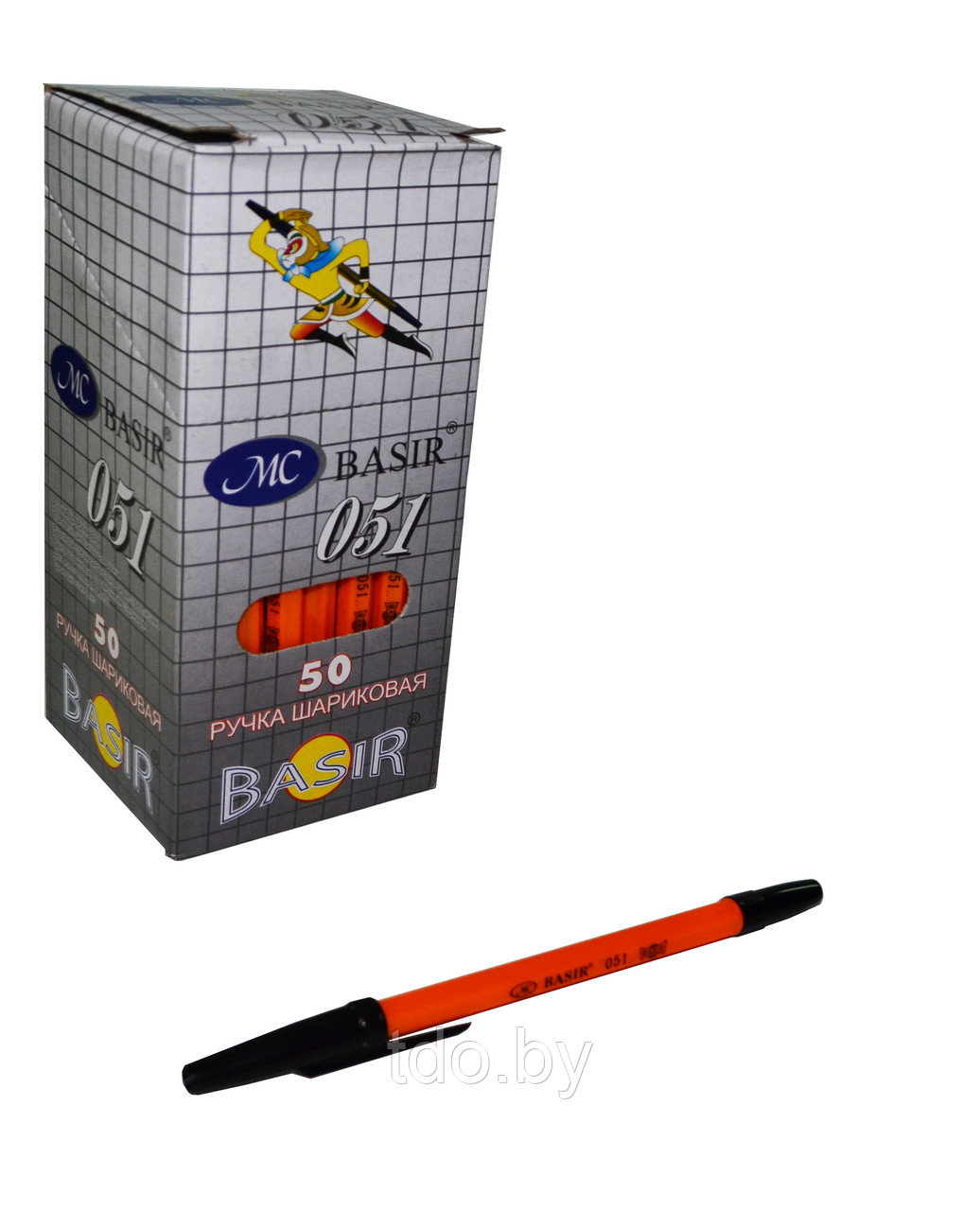 Шариковая ручка: жёлтый корпус, с чёрным колпачком, цвет чернил-чёрный - фото 2 - id-p131282821