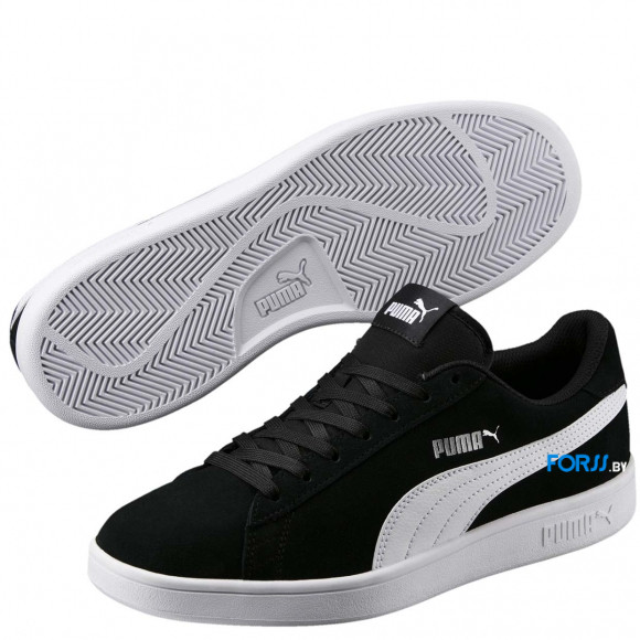 Кроссовки Puma Smash v2 (Black-White) - фото 3 - id-p152477151