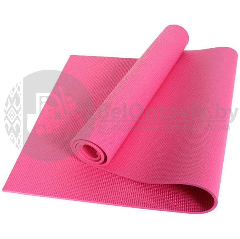 Коврик для йоги (аэробики) YOGAM ZTOA 173х61х0.5 см Розовый - фото 2 - id-p152477287