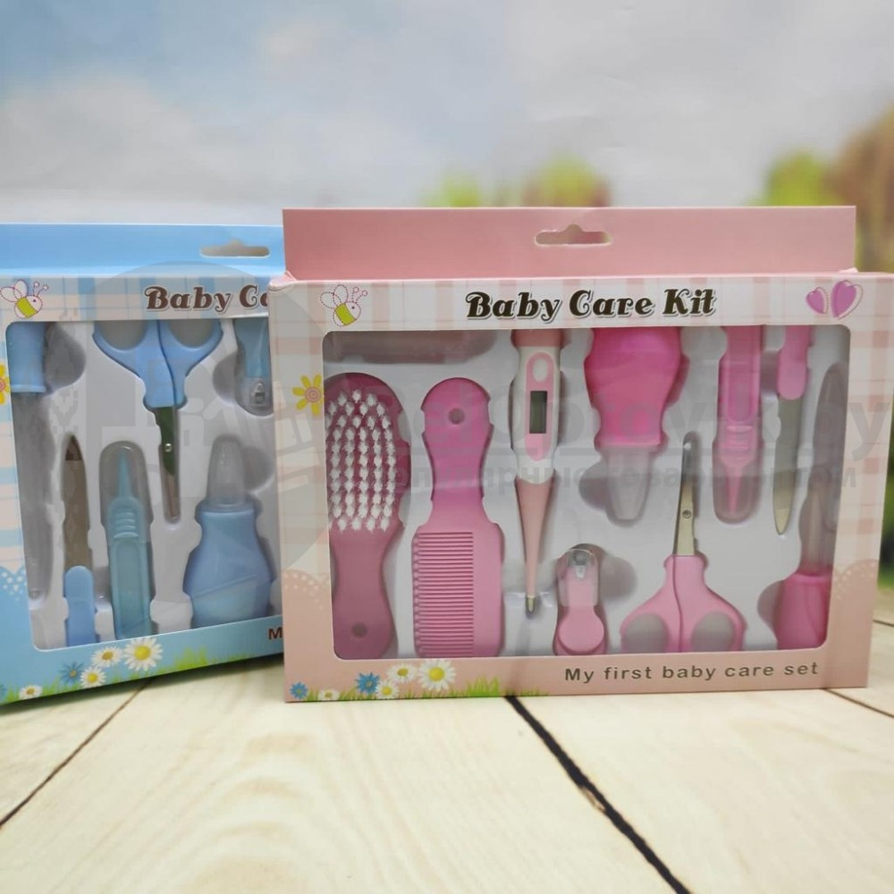 Набор по уходу за ребенком Baby Care Set, 10 предметов, 0м Розовый - фото 2 - id-p133809011