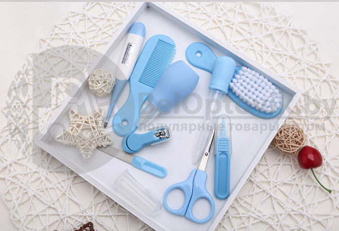 Набор по уходу за ребенком Baby Care Set, 10 предметов, 0м Розовый - фото 4 - id-p133809011