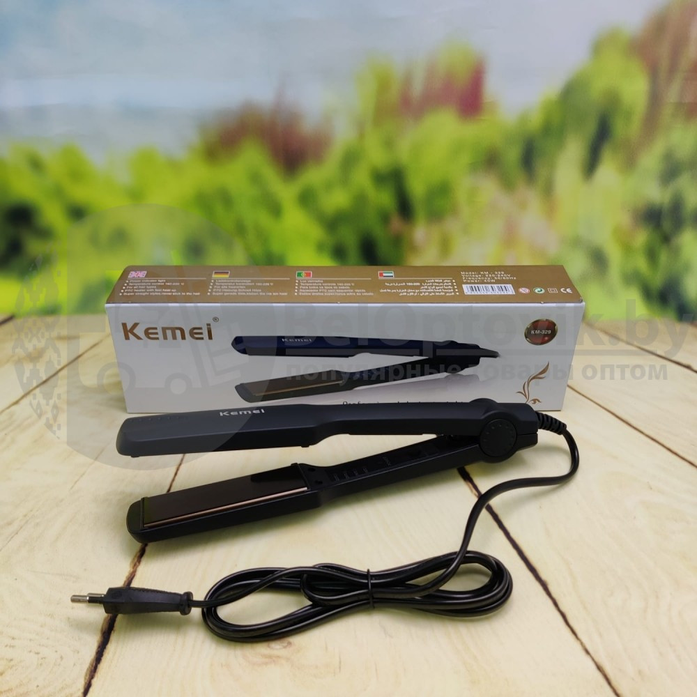 Электрический выпрямитель утюжок для волос Kemei КМ-329 - фото 6 - id-p111074578