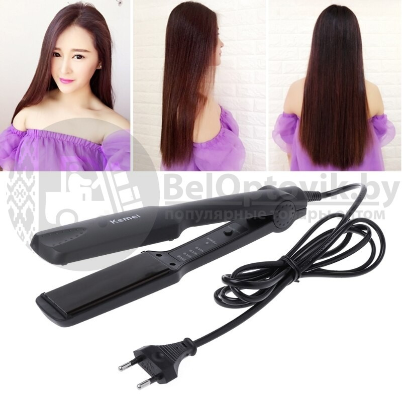 Электрический выпрямитель утюжок для волос Kemei КМ-329 - фото 9 - id-p111074578