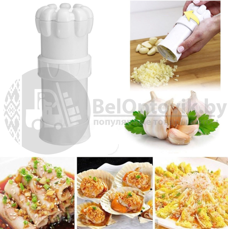 Мельница для чеснока Garlic master/чесночный ручной пресссиликоновый рулон для чистки - фото 4 - id-p152480956