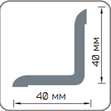 Угол вспененный 40*40*2700мм серии ДЕКОР Д-07 272, фото 2