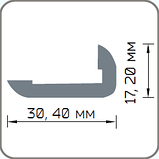 Угол вспененный 30*17*2700мм арочный серии ДЕКОР Д-01 272, фото 2