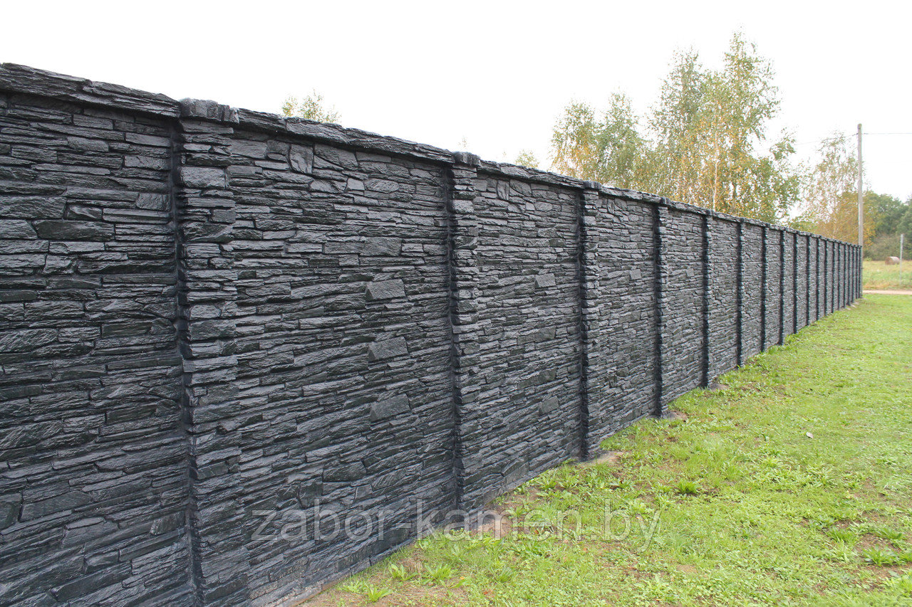Забор бетонный двухсторонний GABRO (7 панелей) - фото 4 - id-p94760199