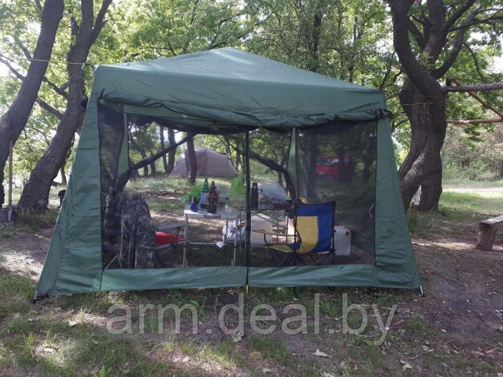 Палатка-кухня СТ-1628D (шатер-беседка), усиленный каркас (320*320*245 см) - фото 10 - id-p103713896