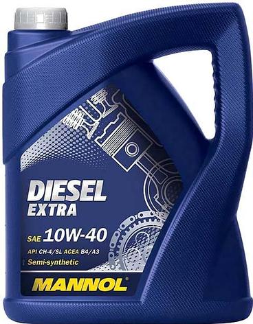 Моторное масло MANNOL MN7504-5 Diesel Extra 10W-40 CH-4/SL 5л, фото 2