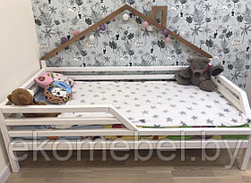 Кровать с бортиком "Катания" (80х160, 80х180, 90х200 см) Массив ольхи